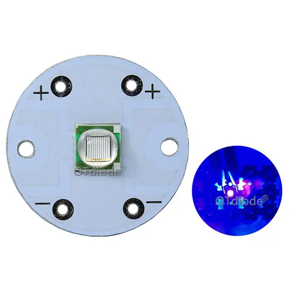 CREE XML2 XML T6 U2 LED Diode SMD5050 10W Round 20mm PCB for Flashlight Car light Headlight High Power Bulb bead DIY Parts - Испускаемый цвет: XML-T6 UV 395nm