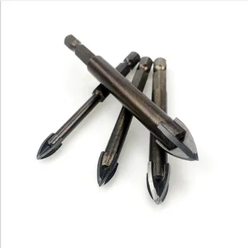 

High Quality Tungsten Carbide Glass Bit Set Carbide Bits Tile and Glass Cross Spear Bit