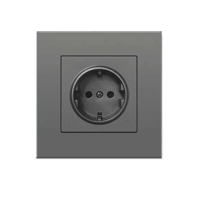 Pop Type-C USB Power Socket German, EU Standard USB  Receptacles,USB C Wall Outlet Russian,2.1A Wall Fast Charger Adapter Poland pc grey no usb