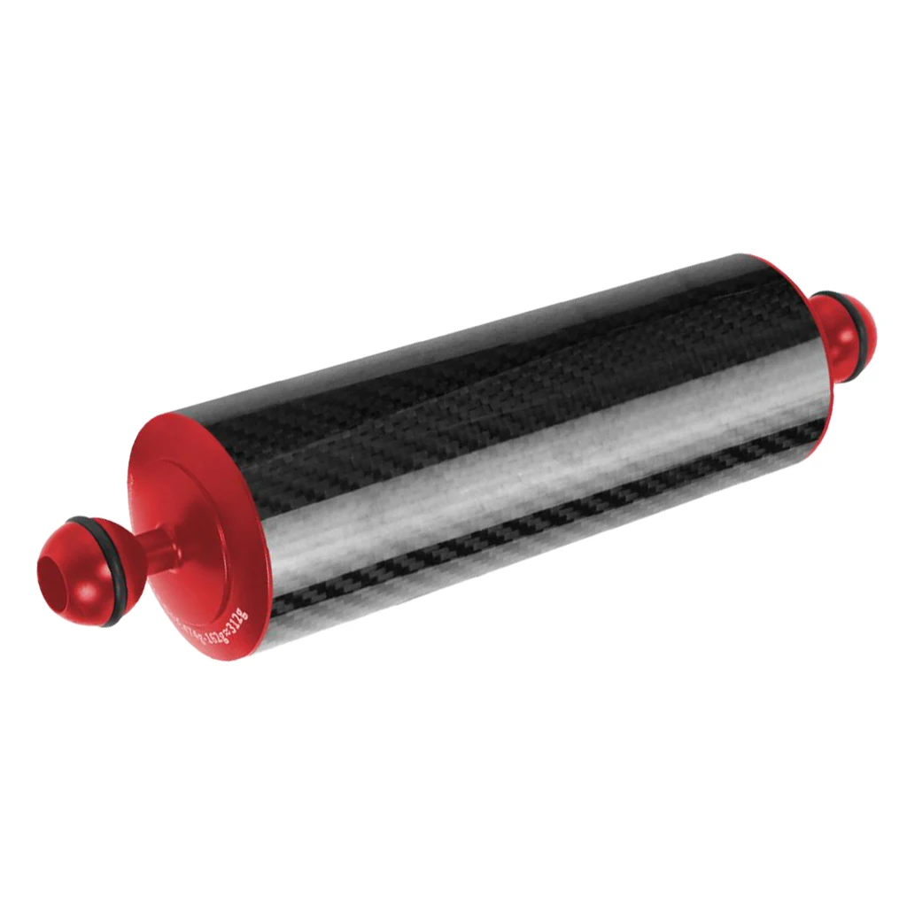 10in Carbon Fiber Flotation Float Aquatic Arm Double Ball Buoyancy Arm for Go-Pro 