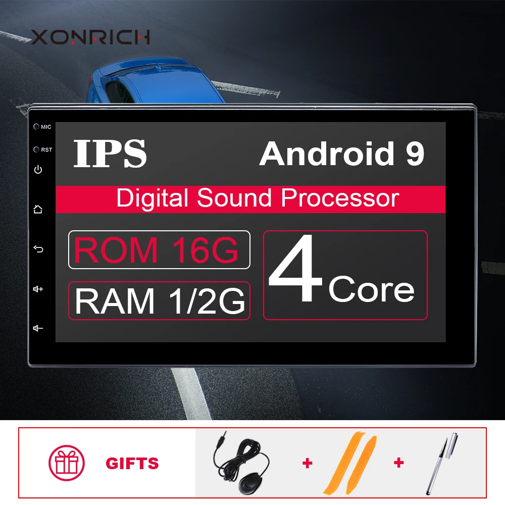 

2G RAM AutoRadio 2 Din Android 9.0 Car gps navigation Universal Multimedia NO DVD Player Stereo Audio Head unit For nissan WIfi