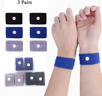 

3 Pairs Travel Motion Sickness Wristband, Natural Nausea Relief and No Side Effects
