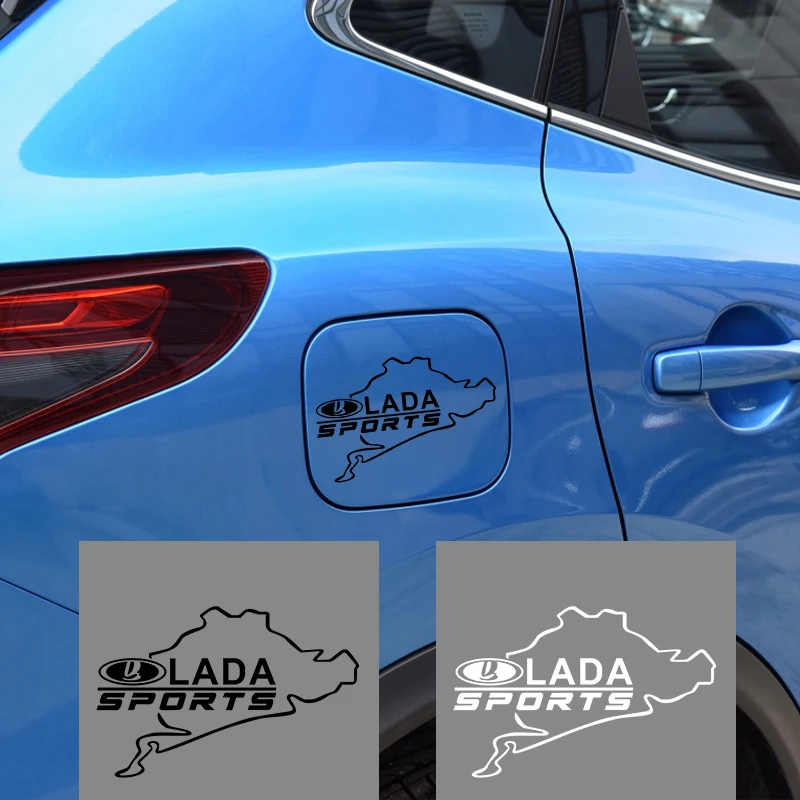

1Pcs 3D LADA Sports Vinyl Sticker Car Side Window Fuel Tank Cap Decal Decoration For Lada Niva Kalina Priora Granta Largus Vaz