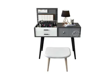 

Nordic dressing table bedroom dressing table mini small apartment dressing table flip dressing table