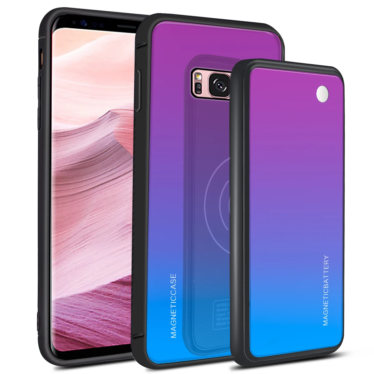 Galaxy S8 Plus Для samsung Galaxy S10/S9/S10e/S10/Note 10/S8 S9 S10 Note 10 Plus чехол с 5000 мАч беспроводным внешним аккумулятором чехол для зарядного устройства - Цвет: Galaxy S8 Plus