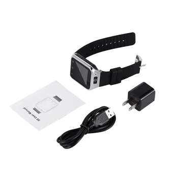 

Black WIFI 4.0 FM Recorder 1.2GHz Dual Core 1.54" 240X240 Camera Capacitive Touch Screen Smart Watch