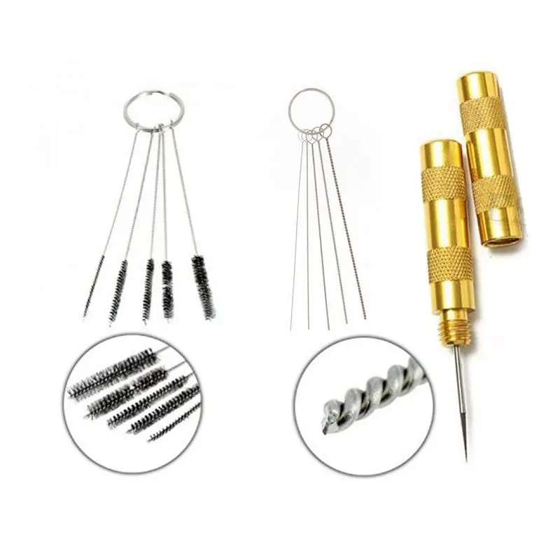 

11-in-1 Airbrush Cleaner Accessories with Stainless Steel Brushes and Needle | Professional Cleaning Kit Tools