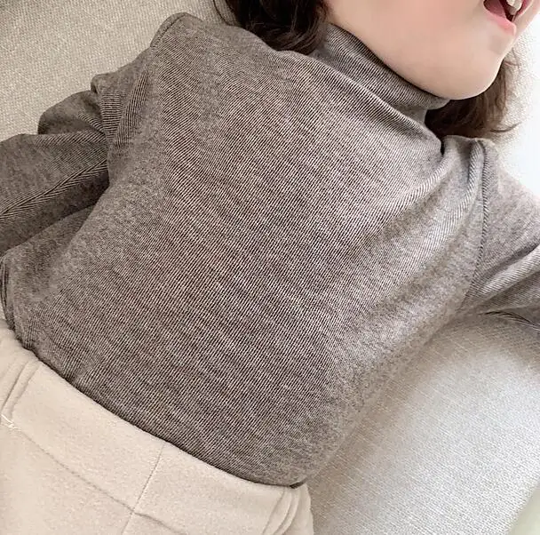 New Girls Boys T-Shirt Autumn Winter Cotton Fashion Kids Top 1-6t PP49
