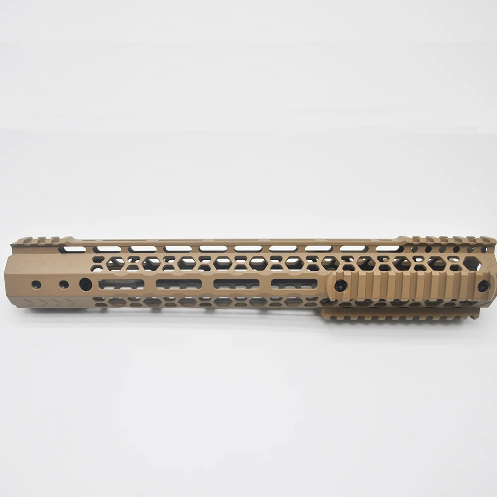 Aplus 7/9/10/12/13./15 ''дюймовый уникальный дизайн M-lok Handguard Rail Free Float Mount system с 3 шт M-lok Rail Section_Tan color