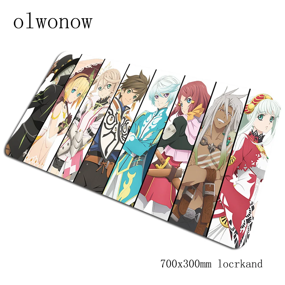 Tales Of mouse pads 70x30 см подушечка под запястье, чтобы мышь Notbook компьютерная коврик для мыши Аниме pc игровой коврик для мыши геймерская клавиатура Коврик для мыши