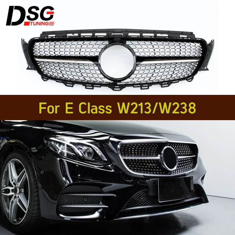 

Grill W213 Look Black With Camera For Mercedes E class W238 E200 E250 E300 E350 E400 2016+