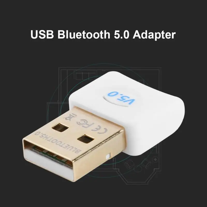 Портативный USB Bluetooth 5,0 адаптер беспроводной аудио приемник заглушка передатчика получить и отправить диапазон 20 m Rate10 Mbp