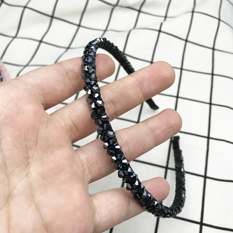 60 шт./Партия DIY мульти ручной работы леска дрель повязка с двумя рядами кристаллов повязка для волос Инструменты для укладки аксессуар HA882