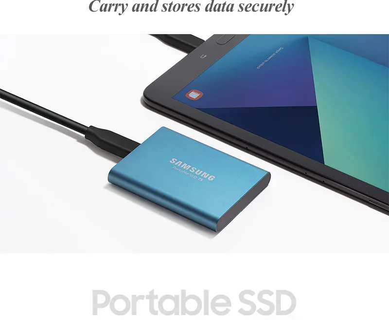 SAMSUNG External Portable SSD T5 USB3.1 500GB 1TB 2TB Hard Drive External Solid State Drives HDD for Desktop Laptop