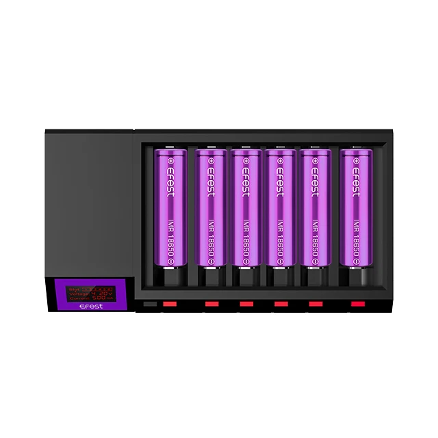 

Best selling Efest LUC BLU6 6 Bay Bluetooth APP Efest LUC Blu6 Charger