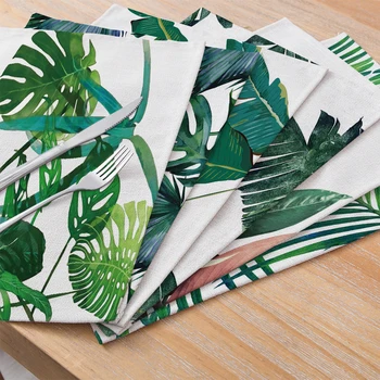 

1 PC Table Mat Coaster Mantel Individual Placemats Dining Table Decorations Plant Pattern Cup Pad Decor Non-slip Insulation Mats