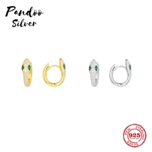 Pandoo модная подвеска Стерлинговое Серебро 1:1 копия, серпантин массивные серьги Роскошные ювелирные изделия подарок подходит для женщин