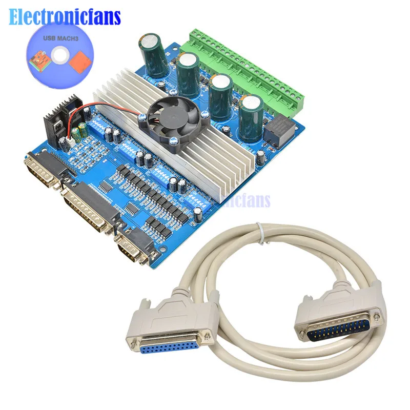TB6560 DC 12-36V 3A 4 оси шагового двигателя контроллер платы с ЧПУ DC Мотор привод с вентилятором для однополярный биполярный шаговый двигатель
