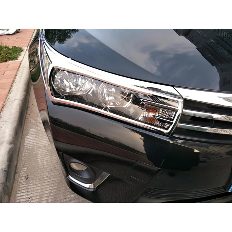 Применяется к- для Toyota new corolla крышка фары Модификация специальная задняя крышка лампы декоративная рамка блестки