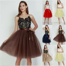 7 слоев 65 см модные юбки из фатина для Для женщин плиссированные юбки-пачки Для женщин Нижняя юбка в стиле "Лолита" украшения для подружек невесты на свадьбу юбка миди леди