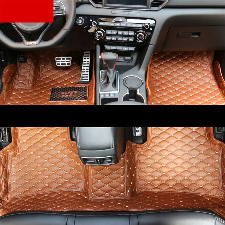 Кожаные автомобильные коврики для kia Оптима K5 2005- 2013 2012 2011 аксессуары ковры коврики