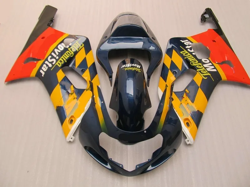 Комплект обтекателей для мотоцикла GSXR600 750 01 02 03 GSXR 600 GSXR750 2001 2002 2003 ABS красный синий