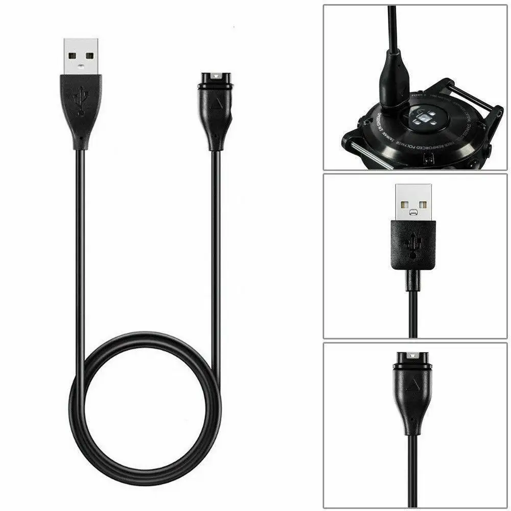 1m USB Data Charging Cable For Garmin Fenix 5 5S 5X Forerunner 935 Vivoactive 3 Vivosport Quatix 5 Approach S60 D2