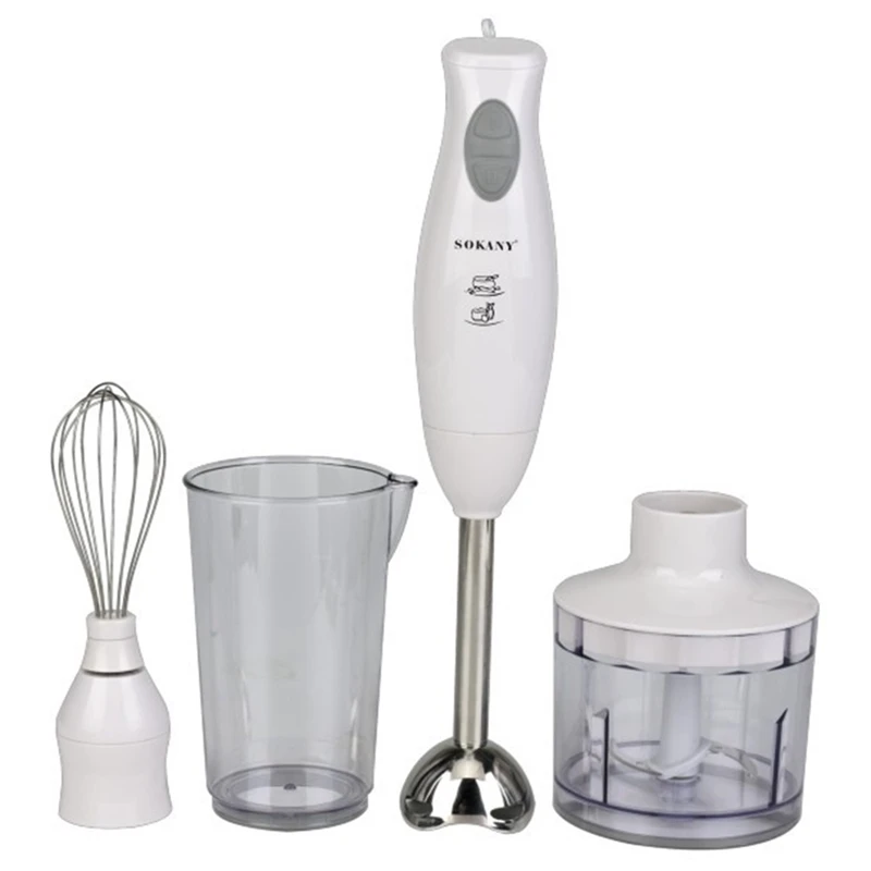 

SOKANY 1000W Two Speed Electric Hand Blender for 4 in 1 Electric Kitchen Food Mixer Kitchen Egg Meat Grinder EU