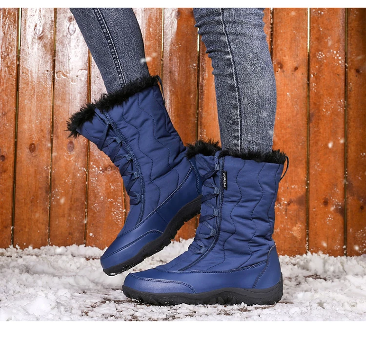 Winter Keep Warm Women Snow Boots Fashion Waterproof Women Shoes Comfortable Trend Hot Sale High Top Women Cotton Shoes
