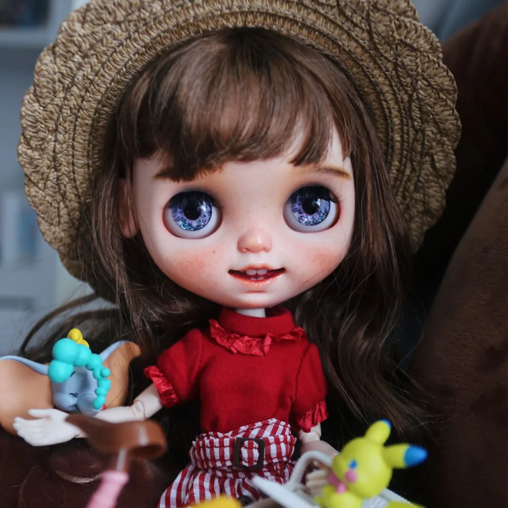 Neo Blyth кукла NBL 1/6 BJD индивидуальное матовое лицо модные коричневые волосы для