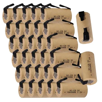 

New Arrival! 32 pieces power tool battery SC 1.2V NICD batteries for screwdriver drills 1800mah COLOR RANDOM