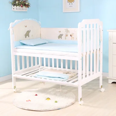 Кровать для детской кроватки двухъярусные регулируемые большие длинные переменная стол cradlewith москитная сетка matree - Цвет: Черный