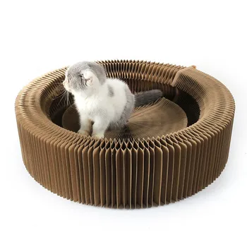 

Corrugated Paper Cat Scratcher Cat Litter Cat House Cat Carton Scratch Board Pad for Taking a Rest Toys