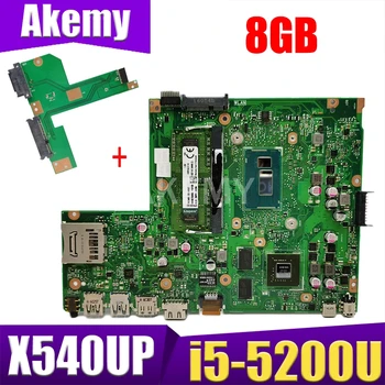 شراءاللوحة الأم للكمبيوتر المحمول Akemy X540UP X540U A540U R504U Mainboard W / I5-5200U 8 جيجابايت من ذاكرة الوصول العشوائي DDR3 GT920M لوحة HDD خالية من وحدة معالجة الرسومات