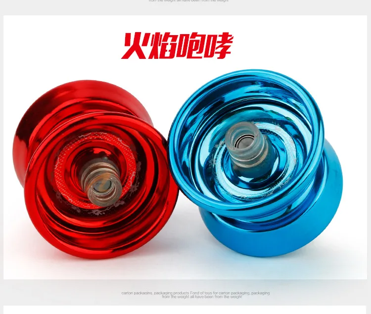 New Products Colorful Alloy Long YO-YO Cyclotron New York War Tiger S Children Toy YO-YO Wholesale