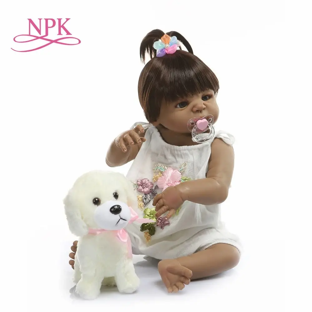 

NPK 22 Inch 56cm Reborn Dolls Baby Girl Full Body Silicone Vinyl Realistic Princess Babies Dolls Kids Playmates Gift Toys Doll