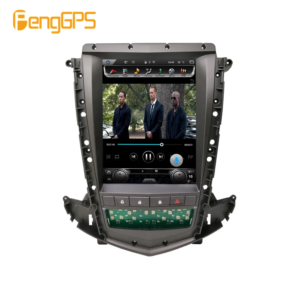 10,4 ''Тесла Android 8,1 PX6 4+ 64 Гб автомобиль без dvd play встроенный CARPLAY автомобильный радиоприемник для Cadillac SRX 2013+ gps навигационное головное устройство