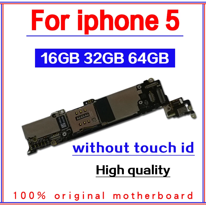 С полной разблокировкой для iphone 5 материнская плата, для iphone 5 5g логическая плата с системой IOS, 16 ГБ/32 ГБ/64 ГБ