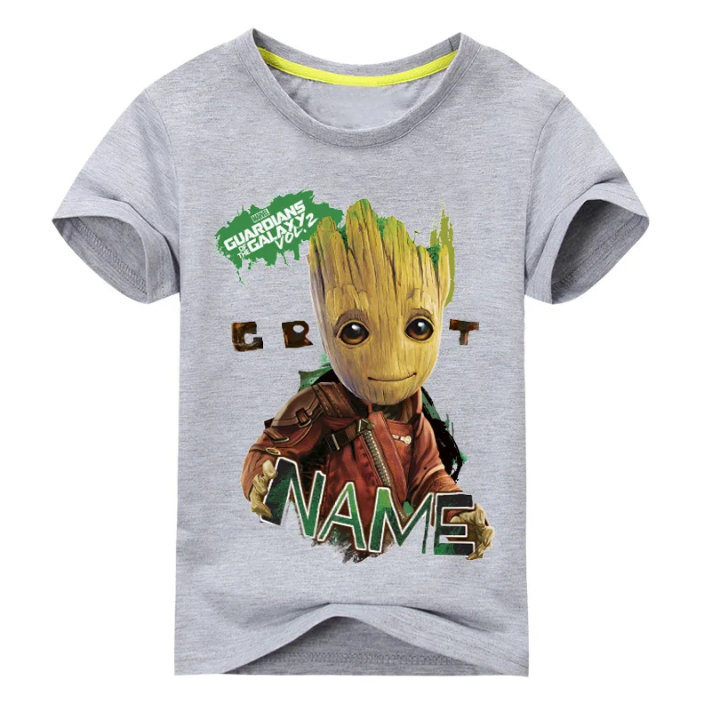 Новые футболки с принтом «I'm Groot» летние футболки одежда для детей футболки с короткими рукавами, костюм футболки для мальчиков и девочек топы для девочек