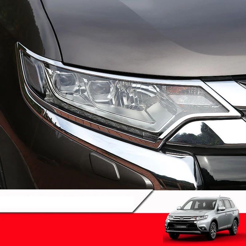 Lsrtw2017 автомобиля передняя фара Накладка для Mitsubishi Outlander 2013 интерьерные аксессуары хром