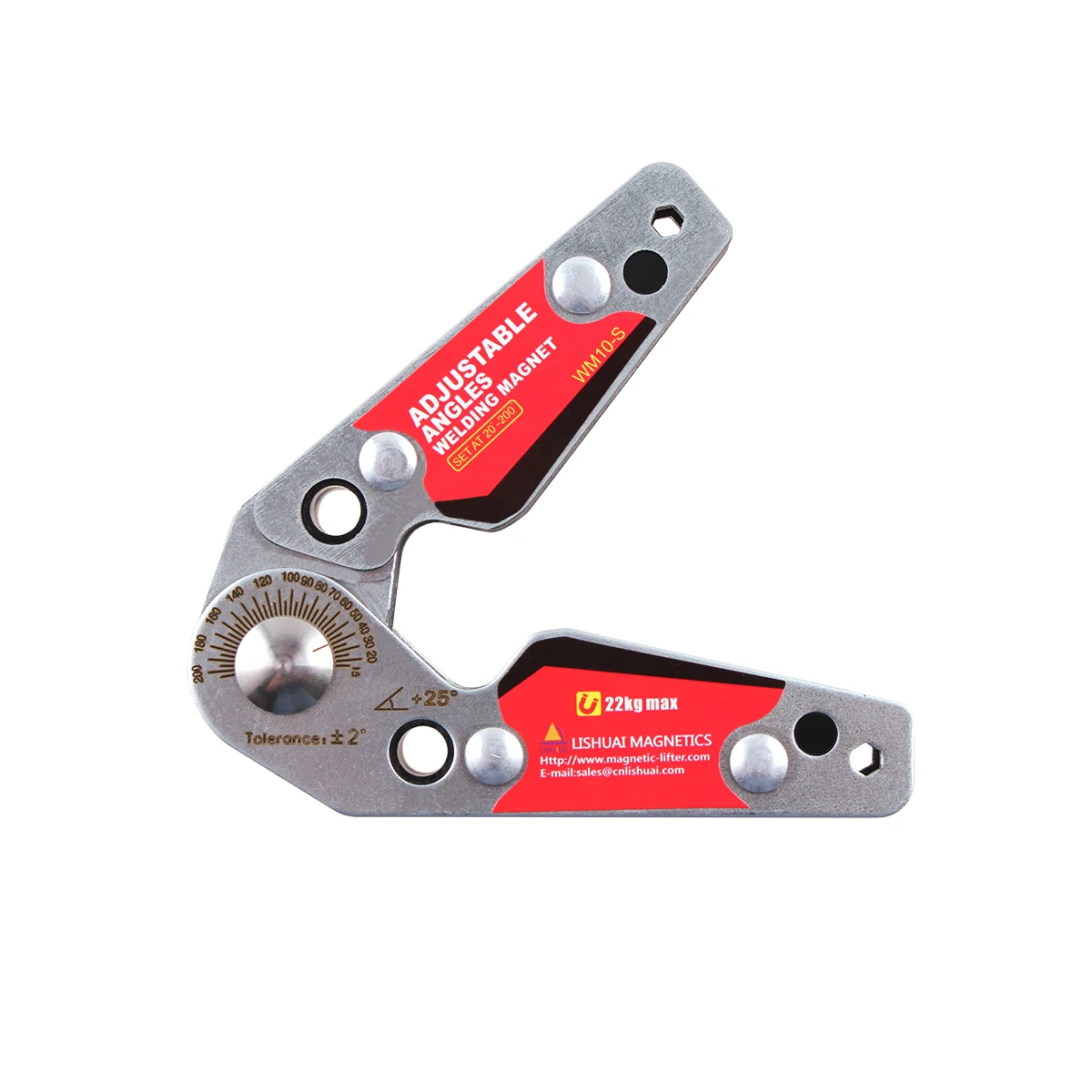 Imán para soldadura de ángulos ajustables de 20-200 grados