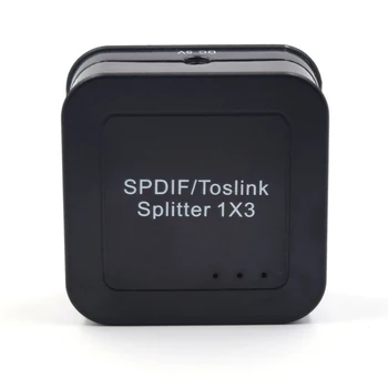 

SPDIF TOSLINK 1x3 Digital Fibre Optical Splitters Switch Box One Input Three Output Switchers Audio Adapter