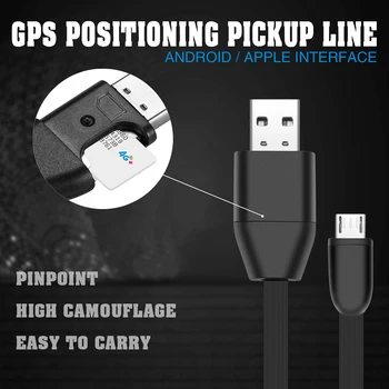 

1m Car GPS Tracker Vehicle Car Tracking Device Potable Micro USB Cable Real Time GSM/GPS Tracking Cable Charging Car Positioning