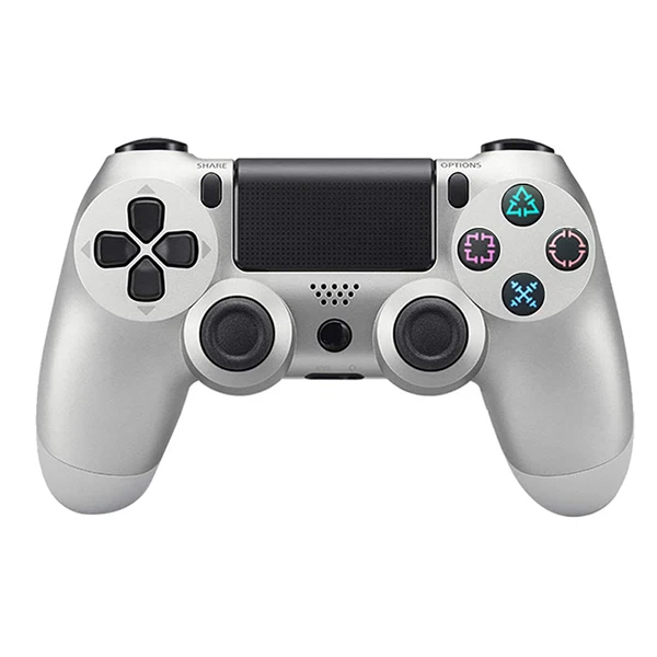 silvery Беспроводной Bluetooth Джойстик для PS4 контроллеры геймпады подходят консоли для Playstation 4 геймпад Dualshock 4 контроллер для PS3 - Цвет: silvery