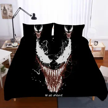 

Home Textiles Bed Linen Venom Ropa De Cama Wedding Gift Sabanas 3d King Size Bedding Set Lencol Cama Casal Cat Bed Linen Poplin