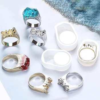 

1PC Silicone Ring mold Resin Silicone Mould Handmade DIY Craft Epoxy Resin Molds Jewelry Making Tools