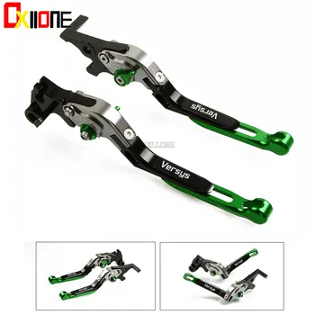 

For KAWASAKI VERSYS 1000 2015-2018 2016 2017 Motorcycle Accessories Adjustable Extendable Brake Clutch Levers with logo