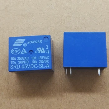 

10 Pcs DC 5V 4 Pin Mini Power Relays PCB Type SRD-05VDC-SL-A High quality
