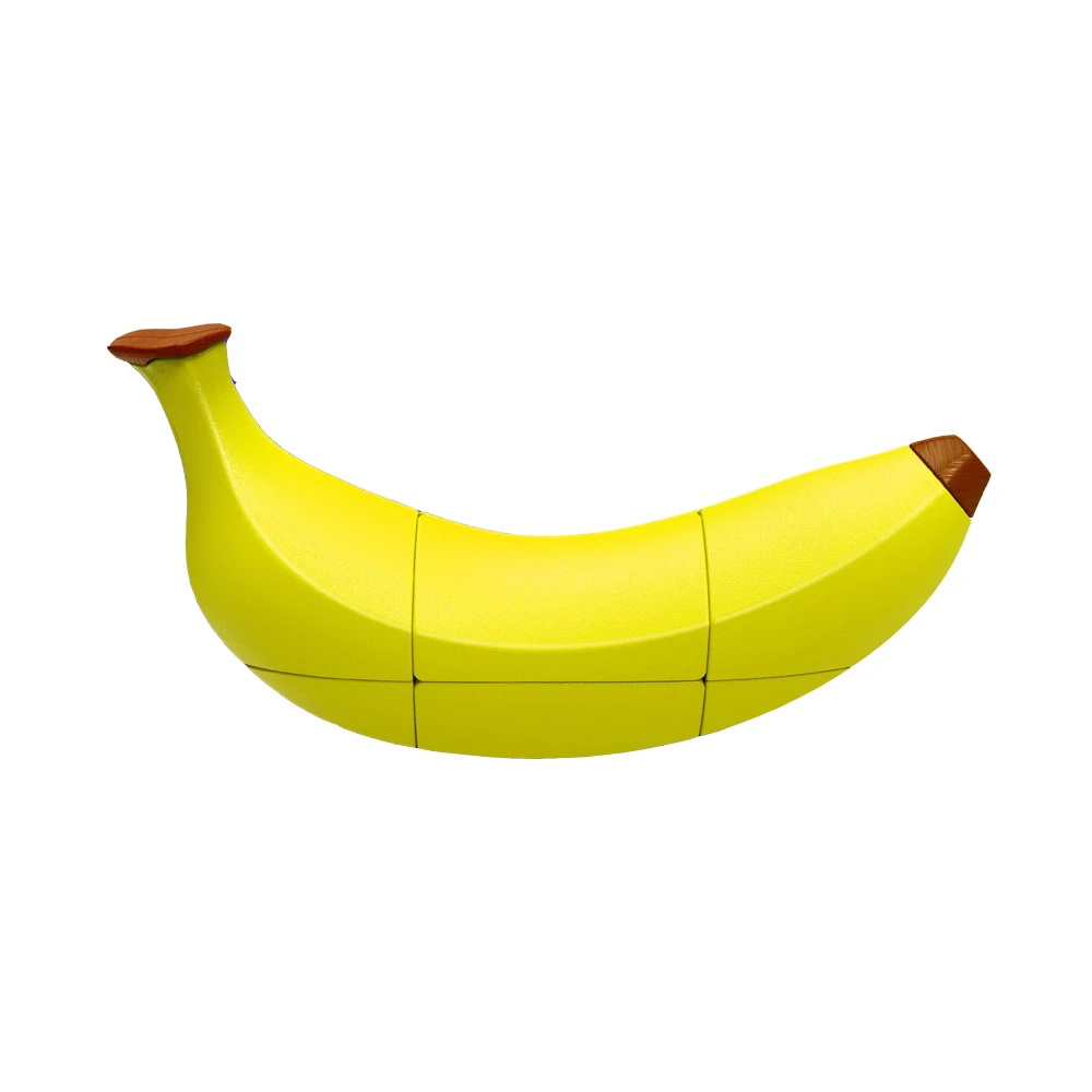 Banana IQ-Cubes FanXin фрукты странной формы 3x3 куб высокоскоростной куб головоломка Волшебные профессиональные обучающие и развивающие кубики детские игрушки - Цвет: Banana