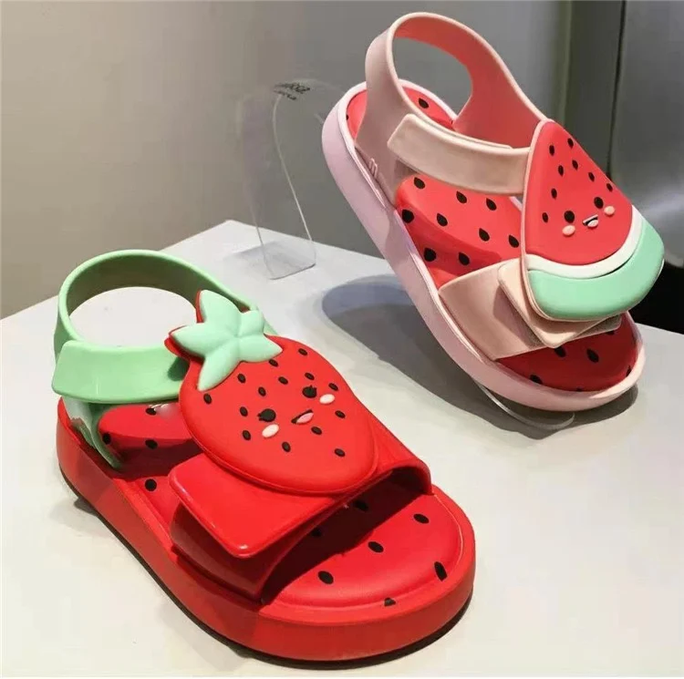 2021 New Mini Melissa Baby Jelly Rome Sandals Girls Boy Cute Transparent Children's Shoes Toddler Melissa Sandals bata children's sandals